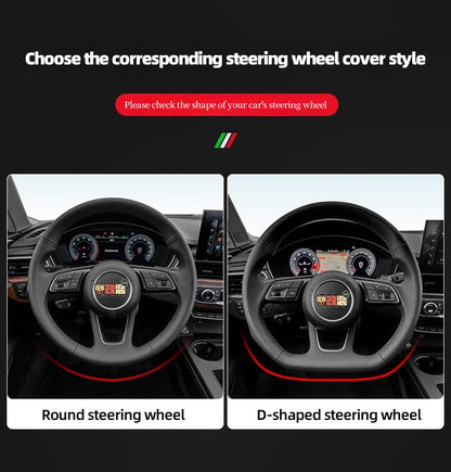 Suede Car Steering Wheel Cover For Renault Scenic Clio Laguna 2 3 4 5 Kangoo Fluence Megane Trafic Talisman Twingo Kaptur Duster