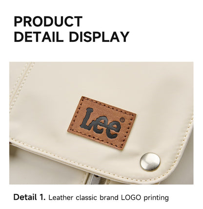 LEE New Korea Style Flip Leather Backpack Women Men Large Capacity Business Commuter Travel Rucksack Buy Laptop School Book Bag