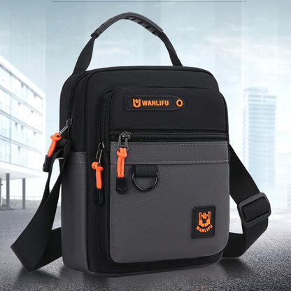Men's crossbody bag with adjustable shoulder straps, multifunctional single shoulder bag for daily commuting, casual outdoor bag