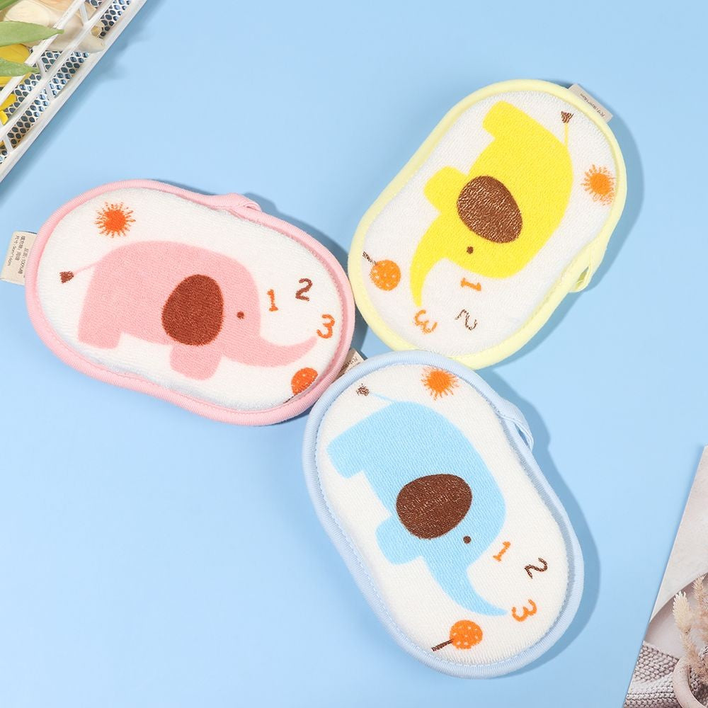 1PC Elephant Pattern Bath Sponge Comfortable Soft Towel Infant Children Rub Baby Rubbing Body Wash Sponge Bathroom Accessories