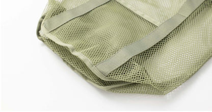 Travel Large Capacity Mesh Nylon Cosmetic Bag Organizer Foldable Casual Mesh Drawstring Bags Rope Bundle Pocket Swim Washing Bag