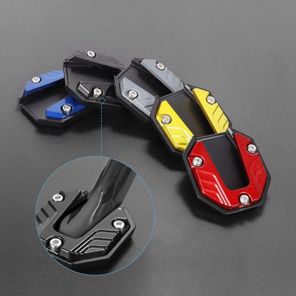 Suporte Lateral Extensor Universal para Motocicleta Scooter Bike, Placa de Apoio para Extensão do Pé, Base Alargada Antiderrapante