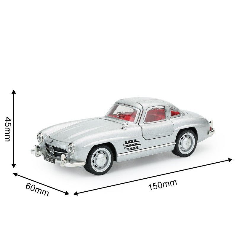 1:32 Mercedes Benz 300SL Classic Car Alloy Car Diecast Model Simulation Miniature Car Model Decorative Trendy Ornaments For Boy