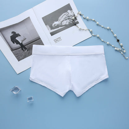 Men's simple underwear milk silk comfortable sports boxers AUSSIEBUM-M218