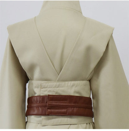 Wars Anakin Jedi Knight Cosplay Costume Hood Cape Anime Classic Movie For Men Women Halloween Fancy Brown
