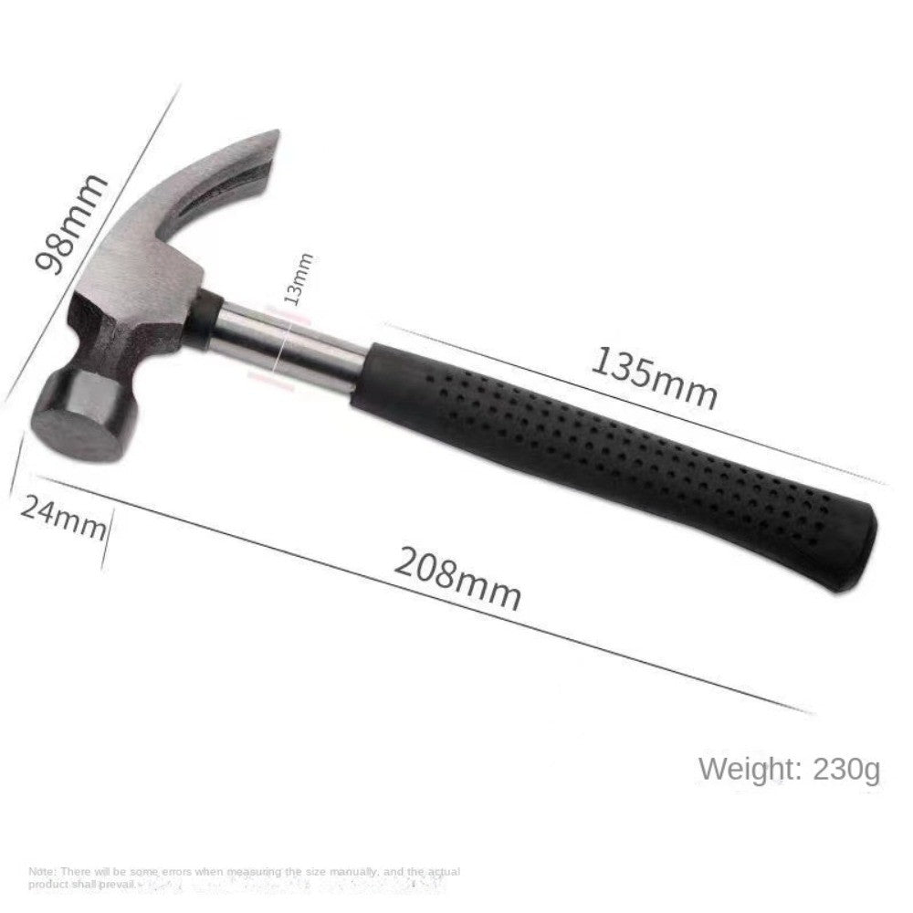 Martelo de Garra Multifuncional com Cabo de Tubo de Aço Martelo de Segurança para Pregos Sem Marcação Quebra-Vidros Ferramentas de Hardware Doméstico
