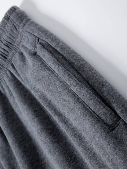 Men's Fleece Lined Casual Sports Long Pants Workwear Drawstring Jogging Pants Casual Multi Pockets Baggy Pants Men's Sweatpant