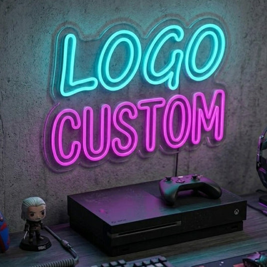 Custom Decor Sign Neon Sign Private Logo Sign Dimmable LED Light for Birthday Bar Wedding Party Company Business Logo Night Lamp