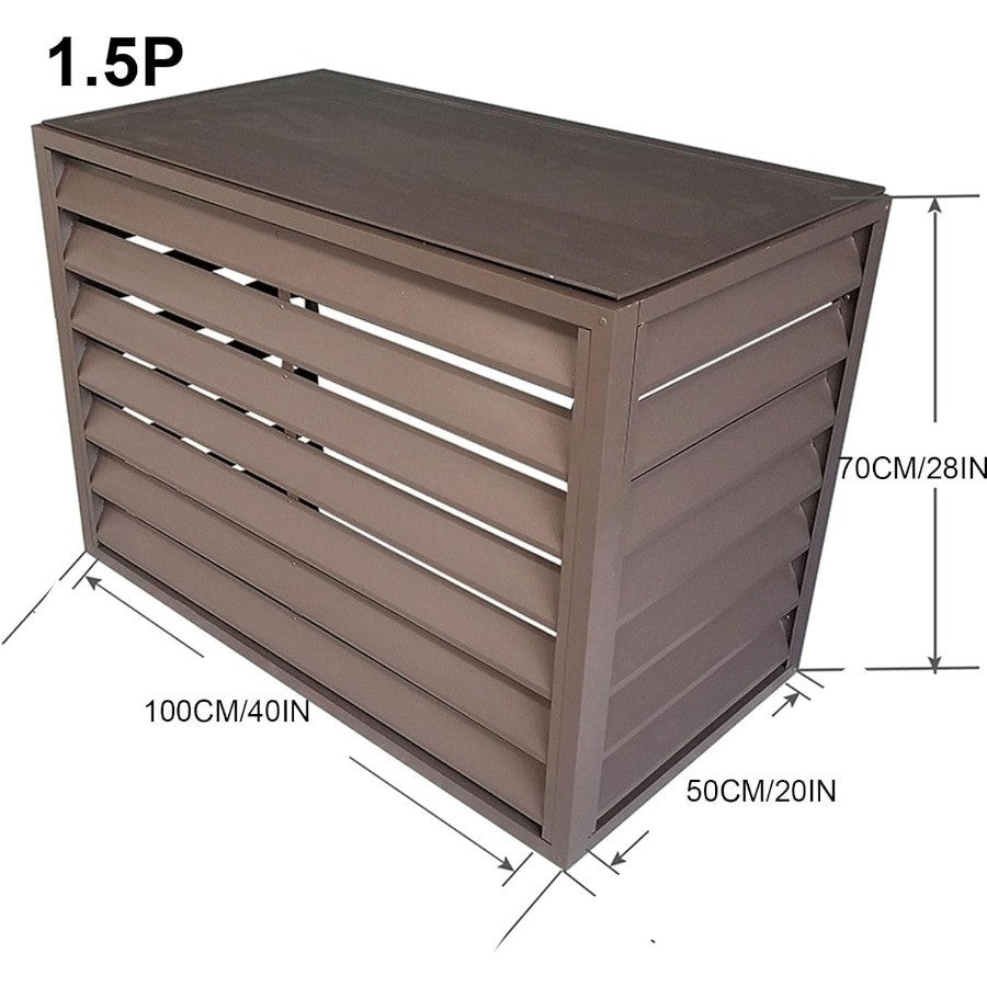 Mini split ac cover for outside unit brown durable weatherproof outdoor condenser cover kit with UV protection and waterproof f