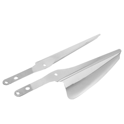 Defletores de vento de montagem de garfo dianteiro cromado para motocicleta, carenagem de para-brisa para Harley Touring Road King Street Glide CVO 1995-2021 19