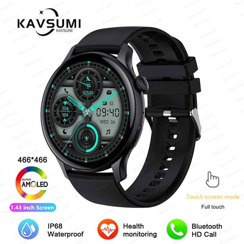 Smartwatch Feminino 2025 NFC Amoled HD GPS Monitor Cardíaco Bluetooth Ligações à Prova D'Água Para Mulheres Presente