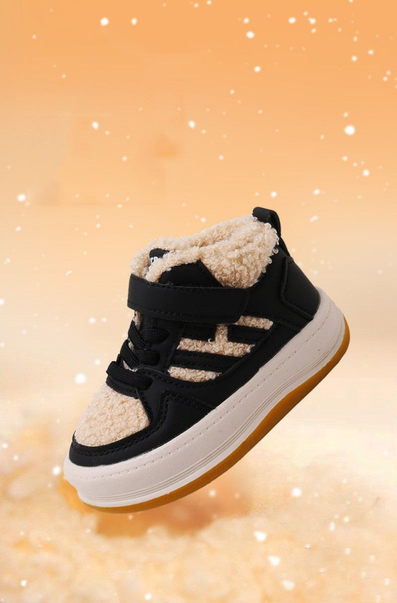 Winter Children Snow Boots for Boys Girls Fashion Baby Kids Outdoor Sneakers Ankle Booties Warm Plush Running Sports Kids Shoes