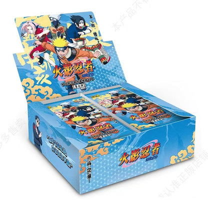 KAYOU Naruto Cards Box Genuíno Anime Figure Card Booster Pack Coleção Sasuke Flash Card Brinquedo Presente de Aniversário Natal para Crianças