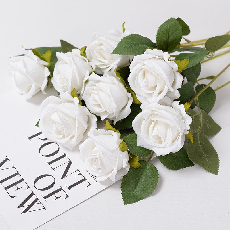 3/5/10/20pcs Roses Artificial Flowers Rose Flower Branch Artificial Red Roses Realistic Fake Rose for Wedding Home Decor