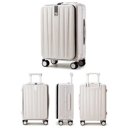 Mala de Bordo Hanke Innovative Design 20" Mala de Viagem 24" com Moldura Estreita de Alumínio Estética Hardside PC e Rodas Giratórias H9860