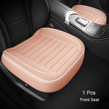 1Pcs PU Leather Car Universal Seat Cover Interior Auto Seat Kits Cushion Four Seasons Protector Mat Front Rear Rows Accessories