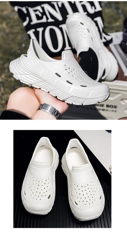 Summer Sandals Men Beach Slipper Platform Soft Sole Waterproof Anti-Slip Sandals Water Shoes Outdoor Sport Hollow out Men Shoes