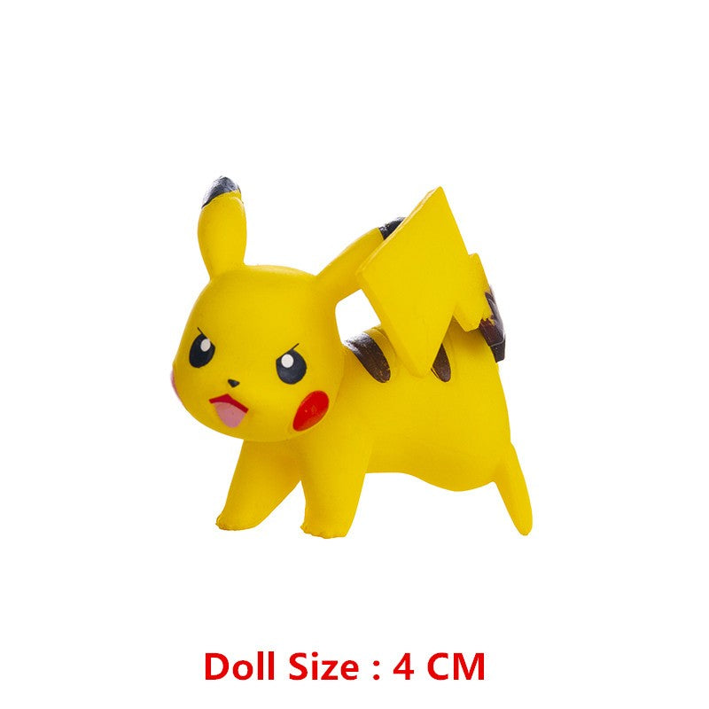 Pokémon 4-13cm Novos Desenhos Animados Filme Anime Figura Pikachu Mewtwo Charmander Blastoise Gurado Pet Ação Modelo Brinquedo Presentes