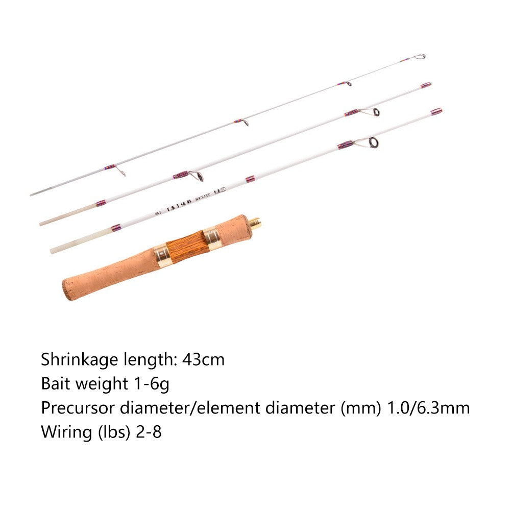 Vara de Pesca Telescópica XUL Macia Ultraleve Mini Vara de Pesca Rotativa Portátil Varas de Pesca de 4 Seções de Fibra de Vidro Equipamento de Pesca