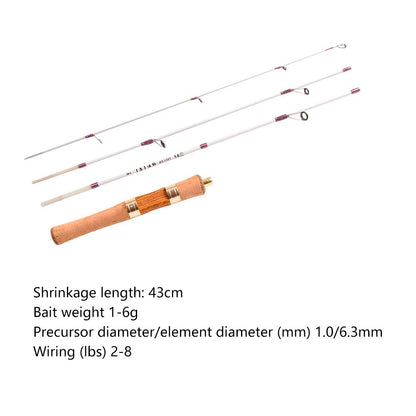 Vara de Pesca Telescópica XUL Macia Ultraleve Mini Vara de Pesca Rotativa Portátil Varas de Pesca de 4 Seções de Fibra de Vidro Equipamento de Pesca