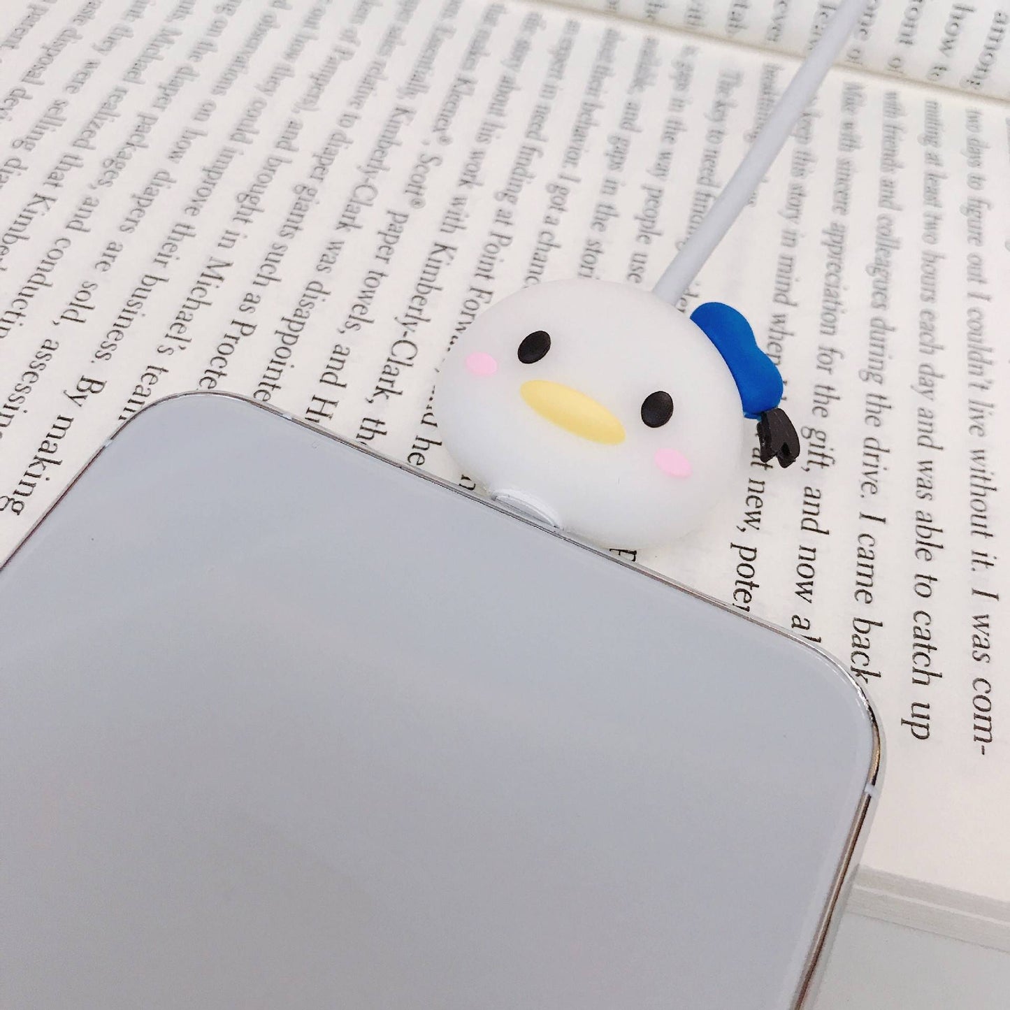 Disney Anime Mickey Mouse Charger Cable Protector Kawaii Stitch Minnie Usb Data LineHead Protection Cover Gifts