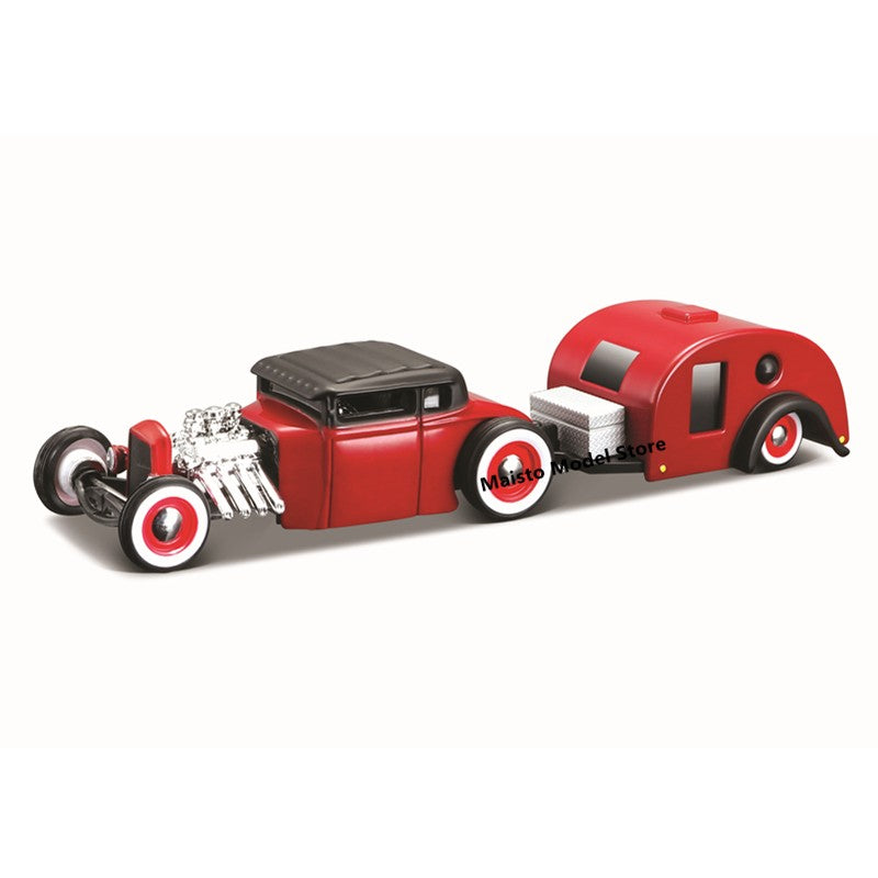Maisto 1:64 Volkswagen Mercedes Benz Ford Chevrolet Brand collectible trailer die-cast precision model car Model collection gift