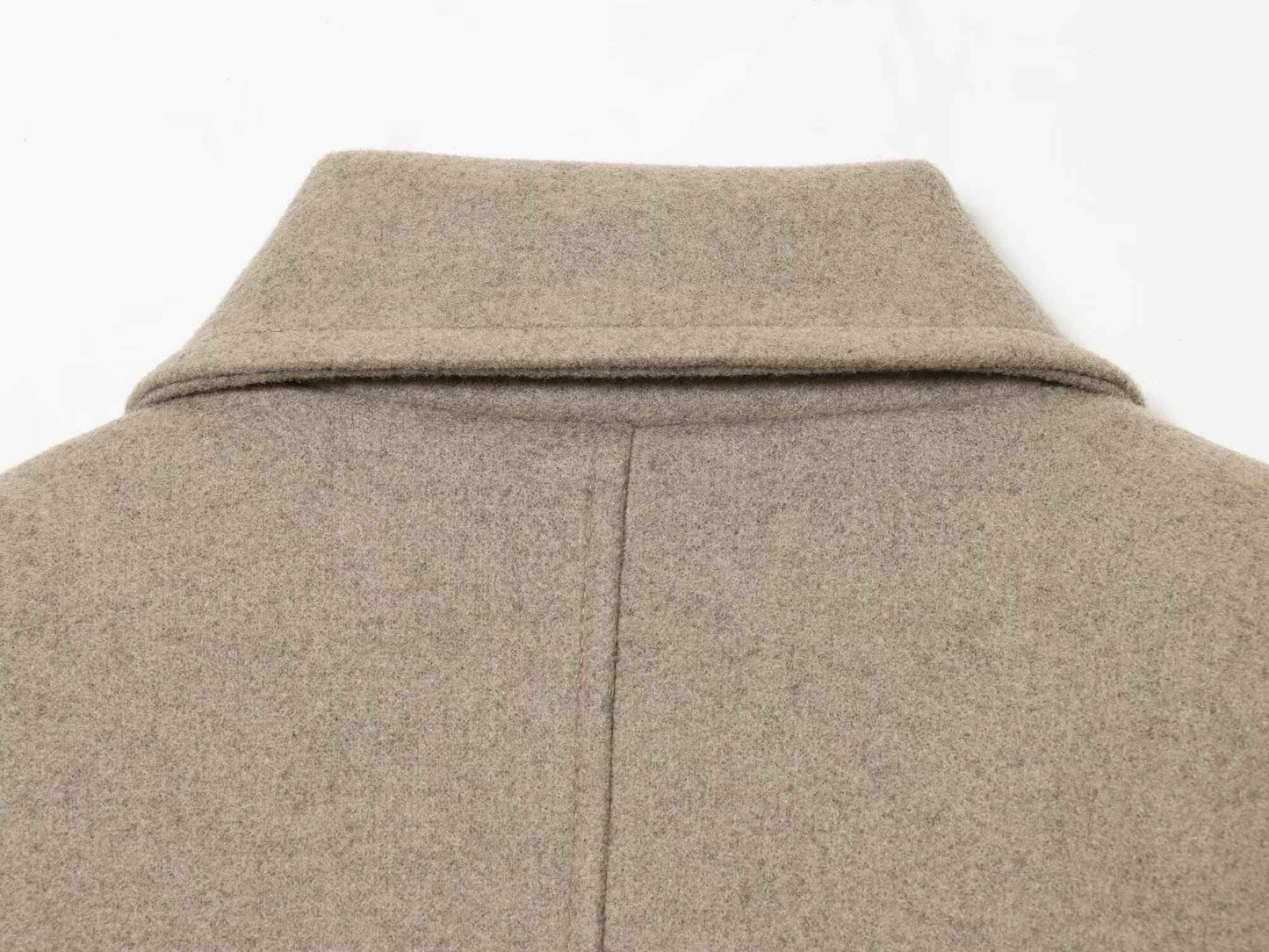 TFMLN 2025 Autumn Winter Women New Lapel Woolen Jacket Fashion Slim Fit Long Sleeved Double Breasted Ladies Casual Overcoat