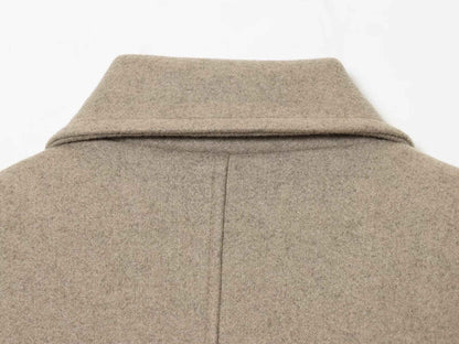 TFMLN 2025 Autumn Winter Women New Lapel Woolen Jacket Fashion Slim Fit Long Sleeved Double Breasted Ladies Casual Overcoat