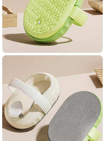 Long Handle Press Dispensing Bath Brush Soft Hair Scrub Mud Back Wiping Body Washing Tool