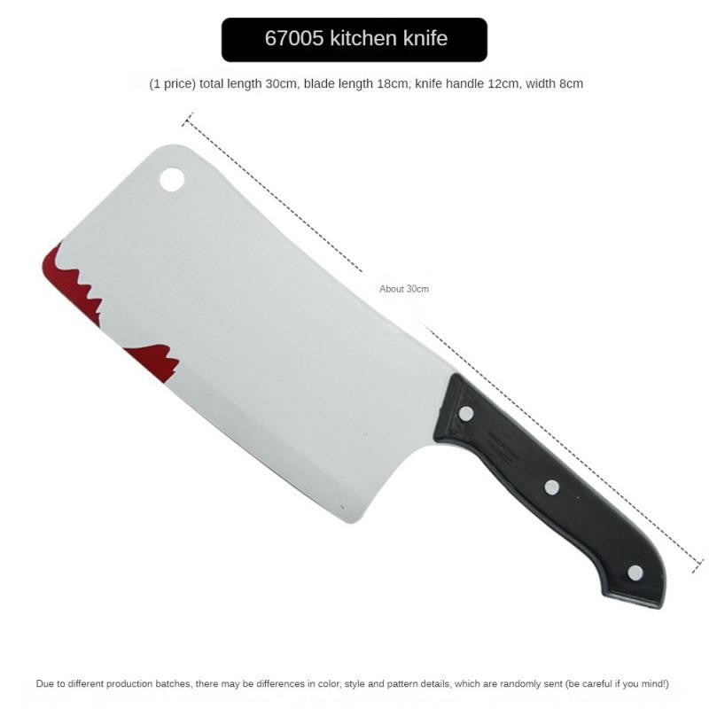 10/5/3/1pcs 30cm Faked Bloody Sharp Knife for Halloween DIY Cosplay Props Decor Simulation Plastic Kitchen Knife halloween Party