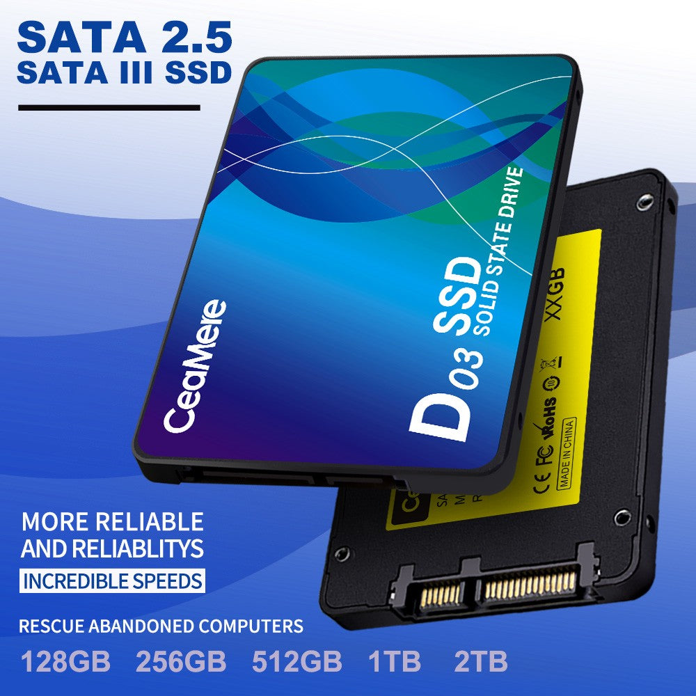 CeaMere 10 PEÇAS SSD480GB 512GB 2.5 1TB 120GB 240GB 256GB Disco Rígido de Estado Sólido para Computador Interno Grátis