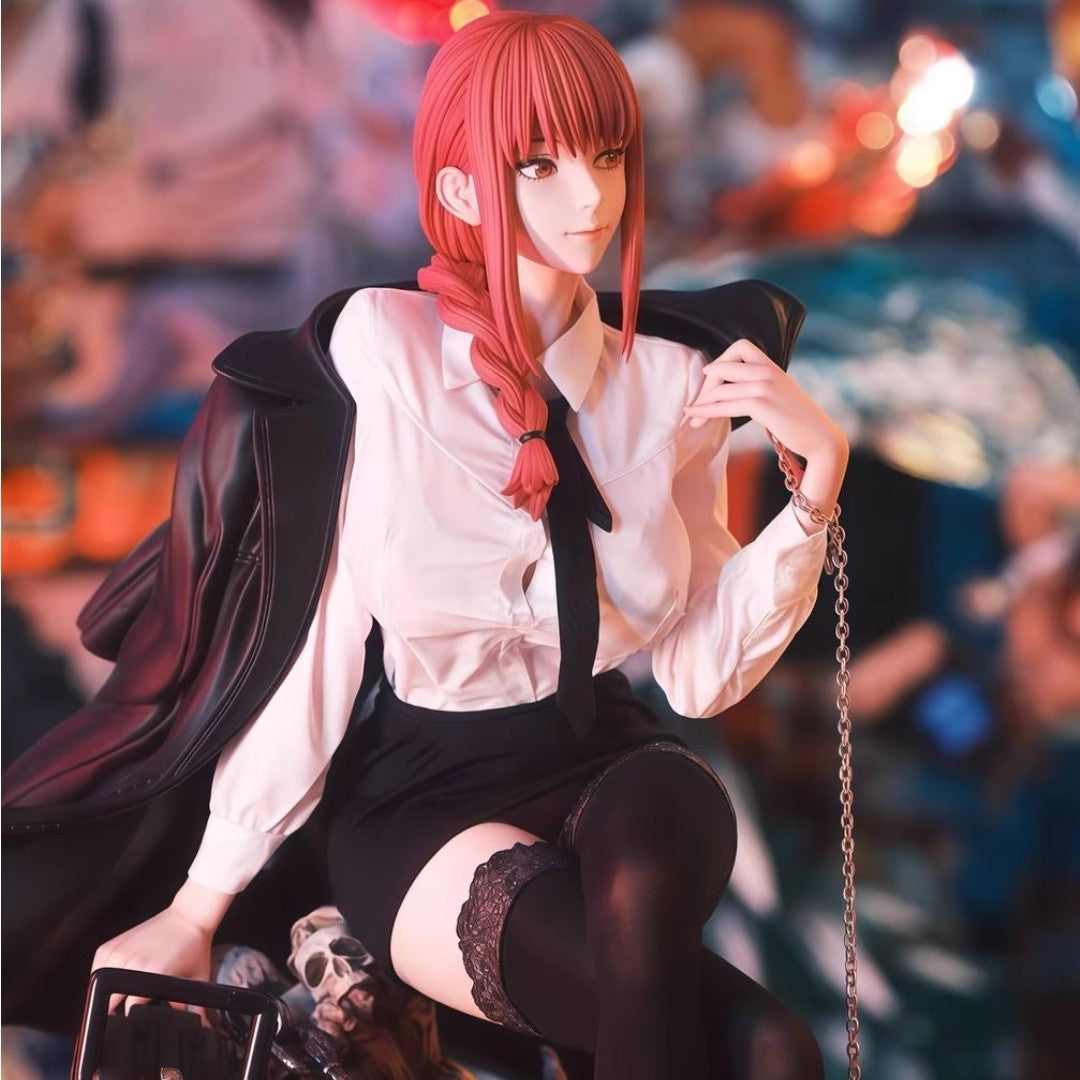 Em estoque, figura de anime Chainsaw Man HHS 46cm Makima, figuras de ação PVC, estátua de mesa, enfeite colecionável, modelo de brinquedo, presentes