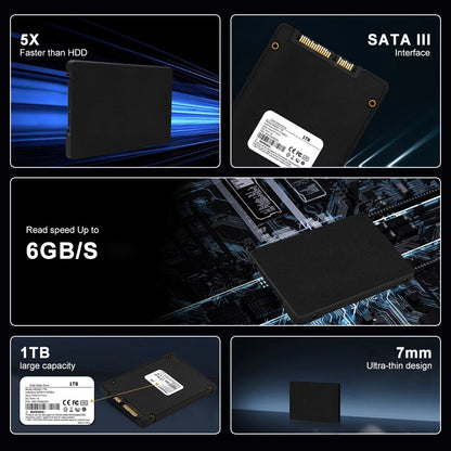 SSD de 120GB 240GB 480GB 1TB, 2,5 polegadas, Unidade de Estado Sólido, SSD SATA3 para Laptop e Desktop