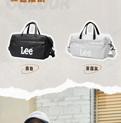 LEE Business Fitness Travel Bag Large-Capacity Shoulder Bag Men Women Duffle Bag Waterproof Oxford Leisure Traveling Sports Use