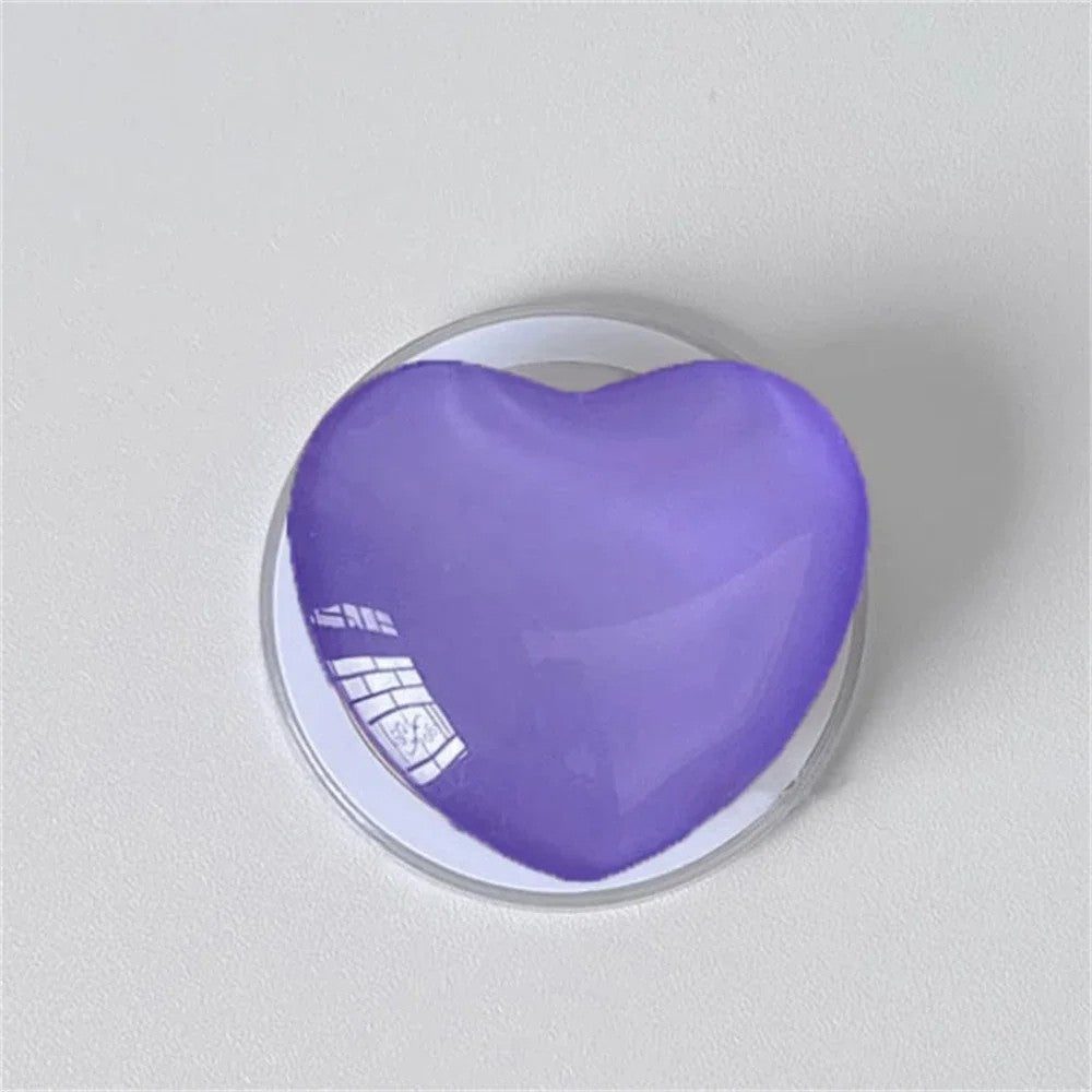 Korean Cute 3D Love Heart For Magsafe Magnetic Phone Griptok Grip Tok Stand For iPhone Wireless Charging Holder Bracket