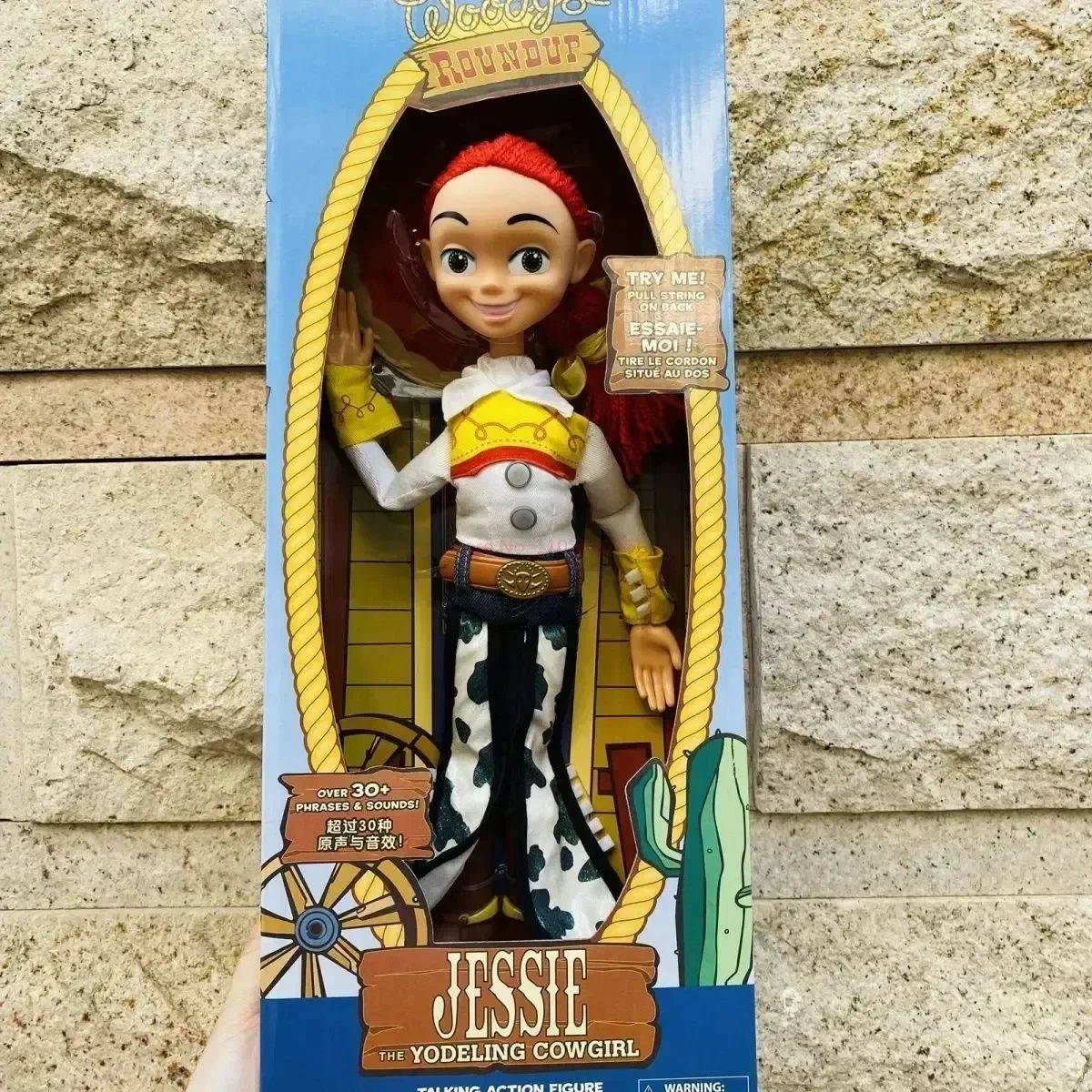 40cm Anime Disney Toy Story 4 Figures Talking Woody Buzz Jessie Rex Action Figurines Decor Model Collection Xmas Gifts