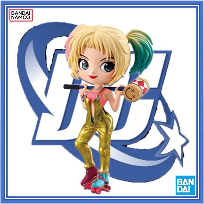Autêntica Bandai Banpresto Qposket Esquadrão Suicida DC Hero Arlequina Fofa PVC Colecionável Figure - Presente Perfeito para Fãs
