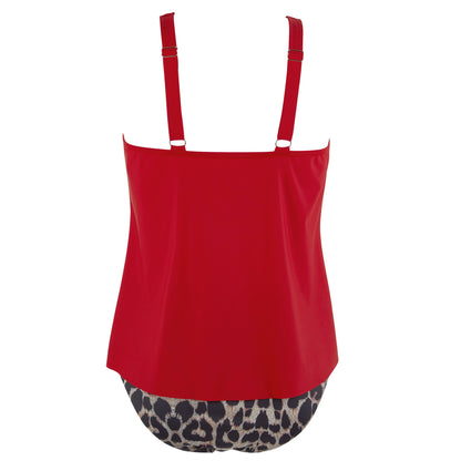 Women Tummy Control Tankini Bathing Suits High Waisted Padded Swimwear Plus Size Beachwear Swimsuit Bikini Sets Female