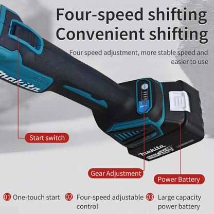 Retificadeira de Matriz sem Escovas Makita 35000RPM 6mm 2000W Elétrica Sem Fio Velocidade Variável Óleos Rotativos Para Bateria Makita 18v
