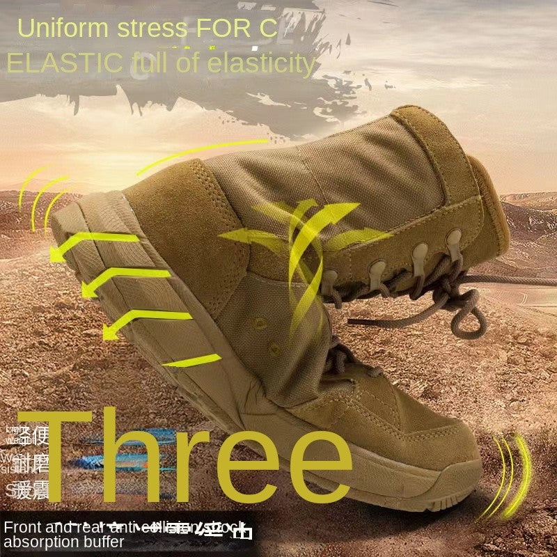 Lightweight Men's Tactical Shoes Combat Boots Training Lace Up Waterproof Outdoor Botas Hiking Breathable Shoe