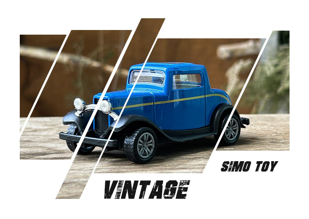 1:43 Alloy Vintage Diecast Car Ford A 1931 Model Car Classic Pull Back Car Model Miniature Vehicle Replica Gift For Kids Adults