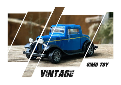 1:43 Alloy Vintage Diecast Car Ford A 1931 Model Car Classic Pull Back Car Model Miniature Vehicle Replica Gift For Kids Adults