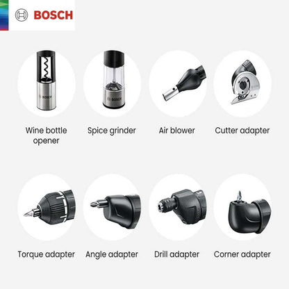 Acessórios BOSCH IXO para chaves de fenda/furadeiras IXO 7 Adaptador de broca angular para furadeira, cortador, moedor de especiarias, soprador de ar