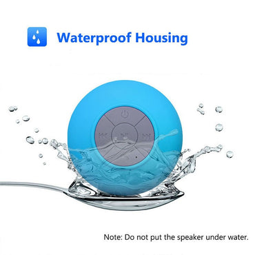 Wireless Bluetooth Speaker Audio Waterproof Easy-Access Control Buttons Music Player for Office Car Home Shower