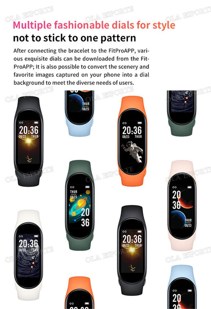 For Sports Smart Watch Music Control Fitness Calorie Track Bracelet Phone Message Remind Steps BT SmartWatch M8 Band
