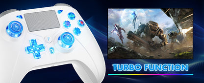Wireless Controller for PlayStation 4/PS4 Pro/Slim/PS3/PC/IOS/Switch Gamepad Turbo Dual Shock Vibration 6Axis Gyro Game Joystick