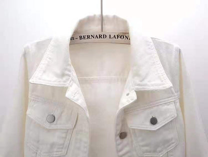 Women Denim Jacket Spring Autumn Short Coat Pink Jean Jackets Casual Tops Purple Yellow Purple Blue Loose Tops Lady Outerwear