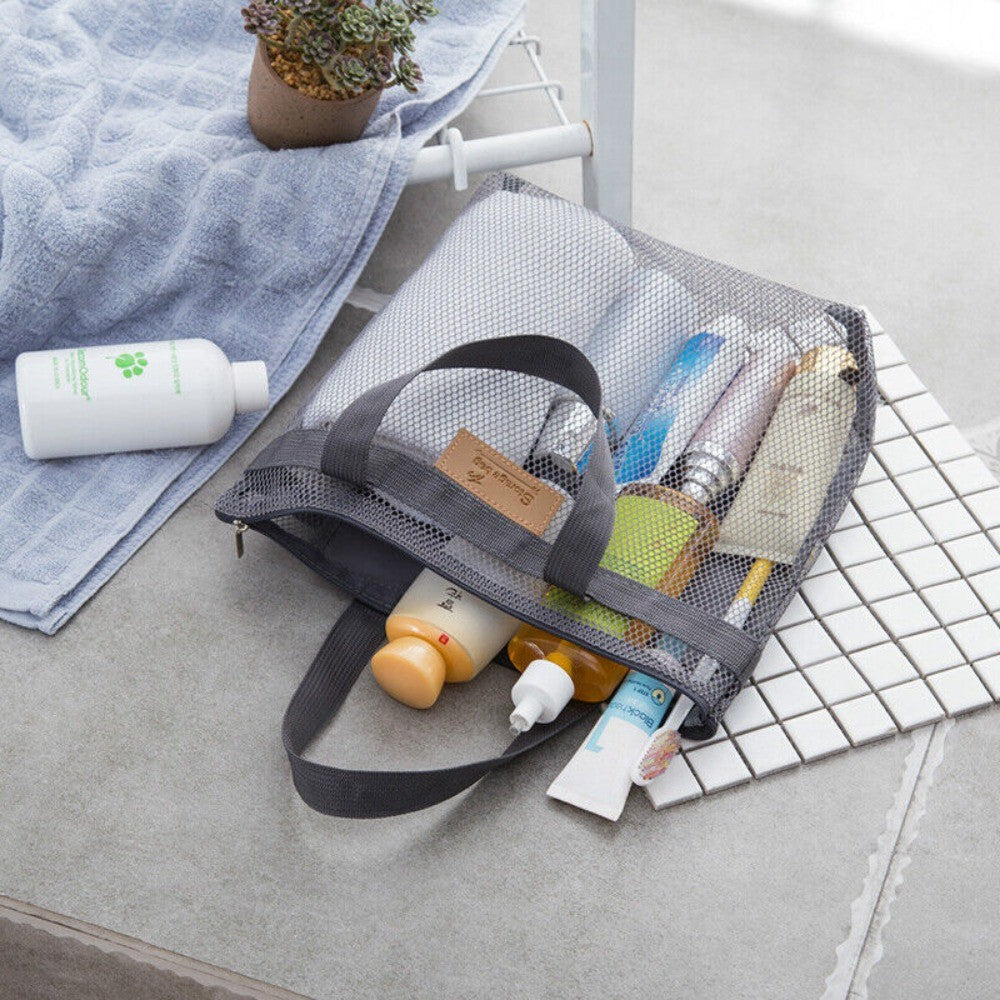 Mesh Beach Bag Large Handbag Tote Carry Net Bags for Summer Travel