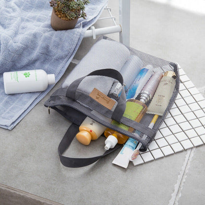 Mesh Beach Bag Large Handbag Tote Carry Net Bags for Summer Travel