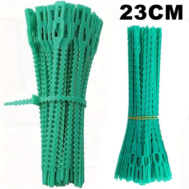 Reusable Adjustable Plastic Plant Cable Ties for Garden Vines, Trees, and Shrubs Support, Locking Nylon Zipper Organizer Tools